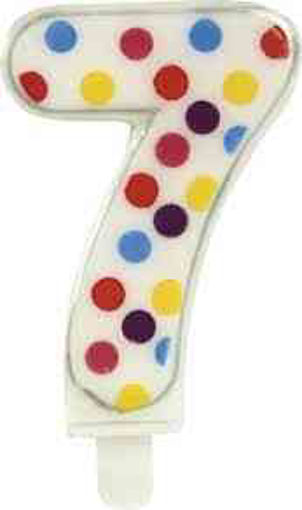 Picture of CONFETTI CANDLE NO 7 - 6.5CM